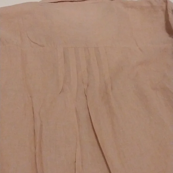 Sundance JP & Mattie Beige Lace Button-Up Blouse - Picture 5 of 5